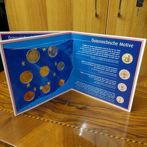 Austria euro coin set 2002 new