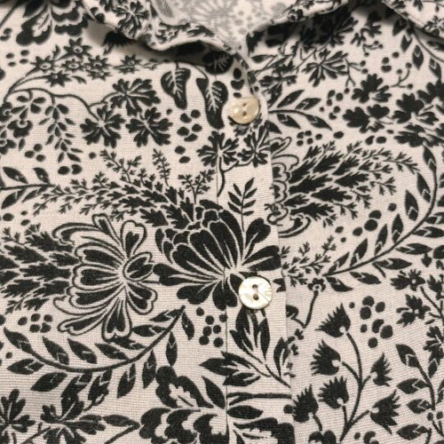 KateLondon shirt dress black and white floral midi like new