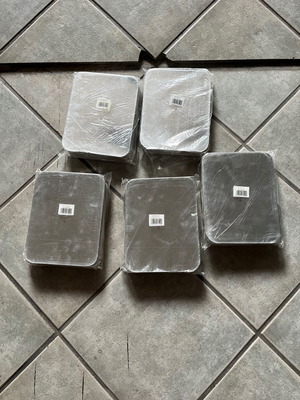 Paper Lid for Aluminum Container No 129, pack of 5, 100 pcs