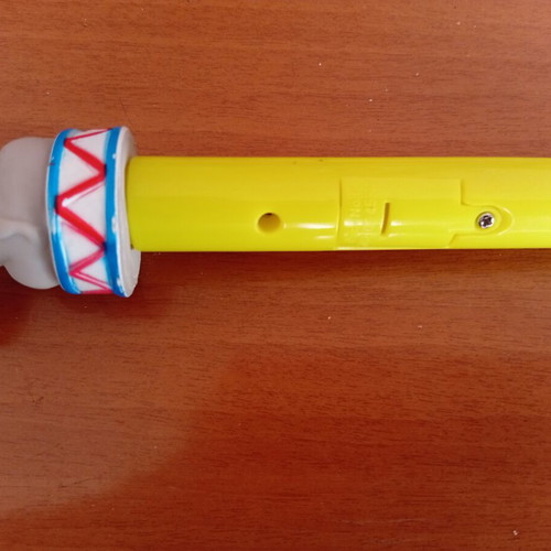 Vintage children's fiber optic wand with elephant figure from Medrano circus