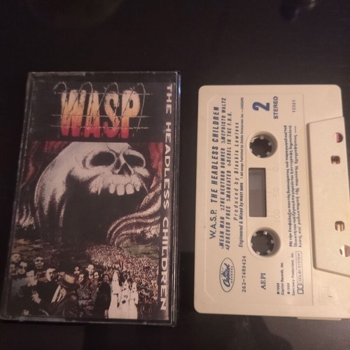 W.A.S.P. The Headless Children cassette used, rock