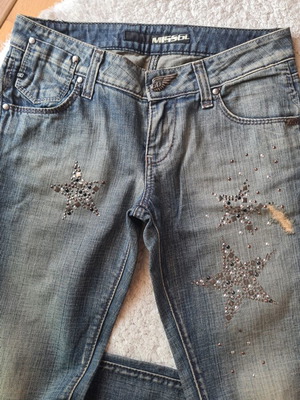 Miss Sixty jeans with studs and distressed details, vintage