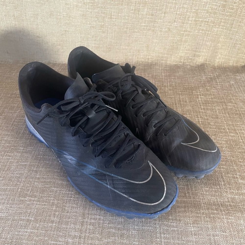 Nike Zoom Vapor 15 Academy TF men's football shoes used, size 42.5, black and blue