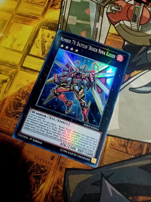 Number 79: Battlin' Boxer Nova Kaiser Yu-Gi-Oh! card near mint