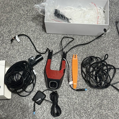 Dash Cam car camera with front and rear lenses