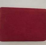Dune London Red Suede Envelope Clutch Bag