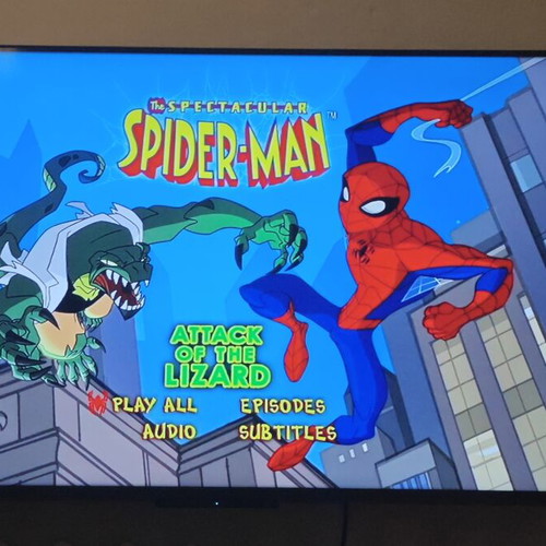 The Spectacular Spider-Man DVD set, parts A, B, C & D, Greek dubbed