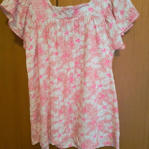 Zara dress like new, cotton with ruffles on sleeves