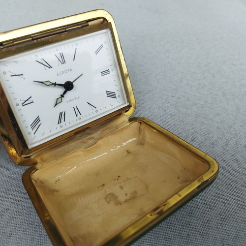 Vintage μηχανικό ξυπνητήρι Europa 2 jewels μεταχειρισμένο, αναλογικό