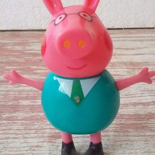 Peppa Pig Daddy Figure used with laser light