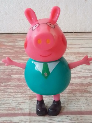 Peppa Pig Daddy Figure used with laser light