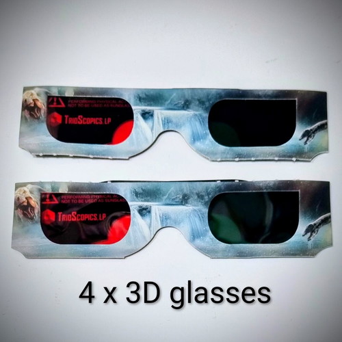 Journey to the Center of the Earth DVD like new, 2D & 3D edition with 4 glasses