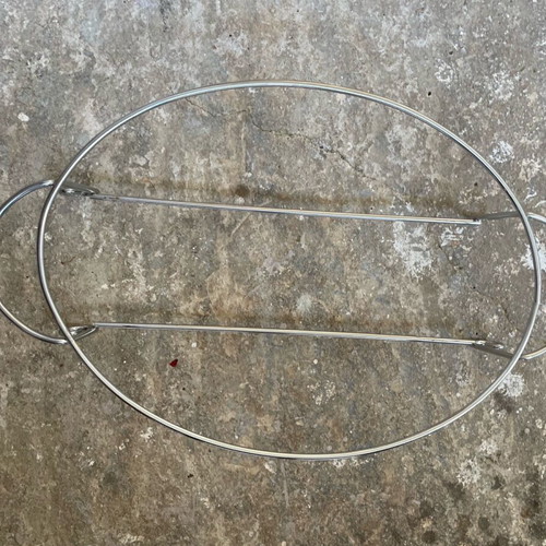 Large serving dish like new with metal base