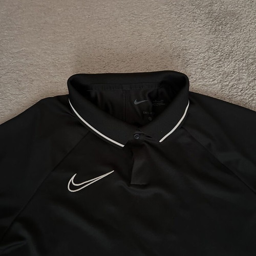 Nike Dri-FIT Academy 21 Polo shirt black and white, size S