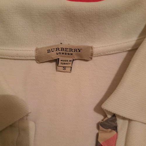 Burberry women's blouse used, sleeveless, cotton, white, size S