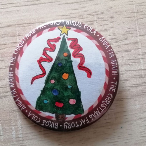 Christmas badge Vikos Cola like new