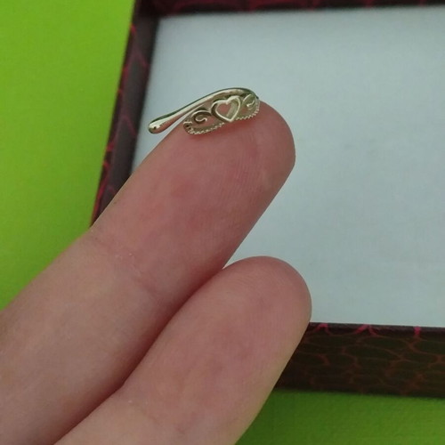925 Silver earring, fake piercing