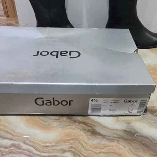 Gabor boots new, black, genuine leather, size 37.5