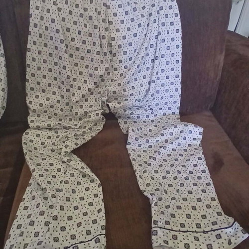 Men's classic pajama set with buttons new, cotton two-piece