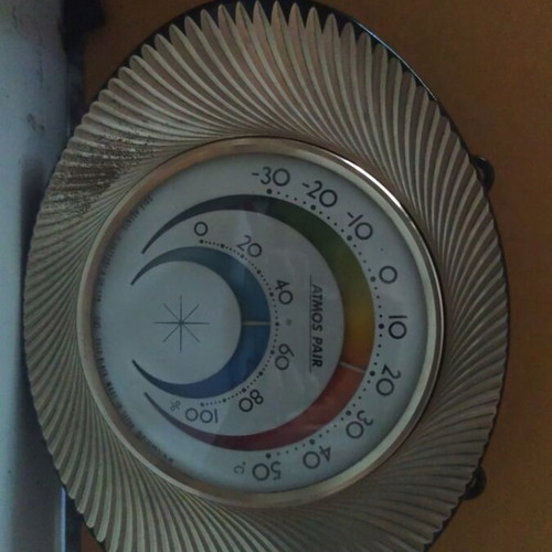 Vintage Hattori & Co Atmos thermometer and hygrometer like new