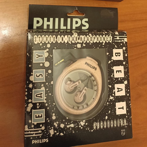 Philips Retro Vintage 80s 90s Ear Bud Headphones New