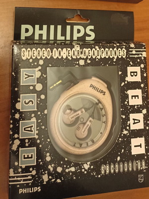 Philips Retro Vintage 80s 90s Ear Bud Headphones New