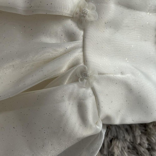 Children's dress for flower girl embroidered and hand-sewn with bolero, like new, age 1-2