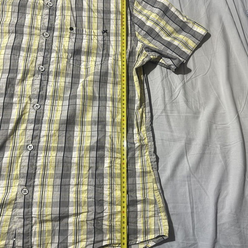 Lee 100% cotton shirt, black and yellow, size L