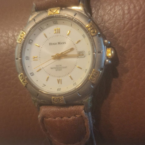 Hugo Maxx Eurodesign 18K Gold Plated Quartz Watch