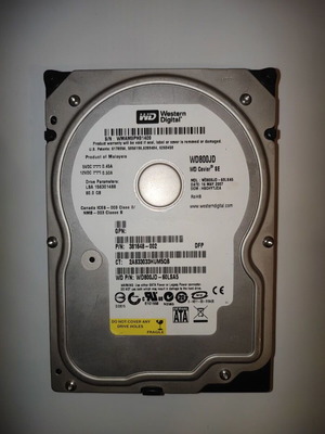Western Digital Caviar SE 80GB SATA hard drive used (WD800JD)