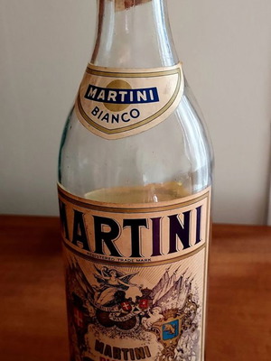 Martini Bianco bottle used