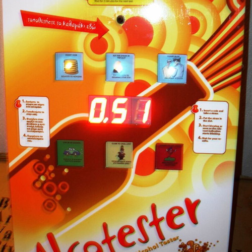 Alcotester automatic alcohol detection vending machine new