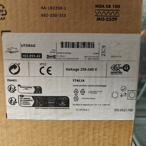 IKEA Built-in Cooker Hood New Stainless Steel