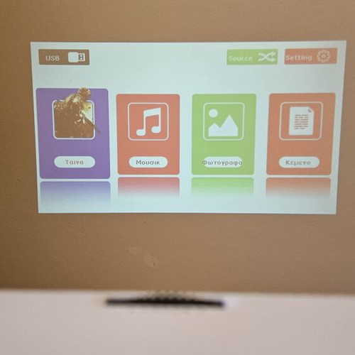 Projector Blitzwolf BW-VP5 with 80" screen and stand new
