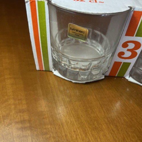 Luminarc Quadrille Vintage Σετ 3 Κρυστάλλινα Ποτήρια 32cl Καινούργιο