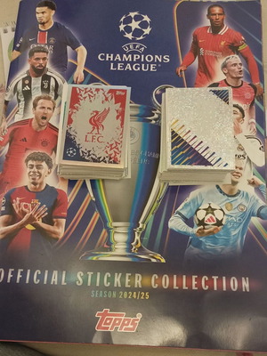 Topps Champions League 24-25 αυτοκόλλητα καινούργια συλλεκτικά