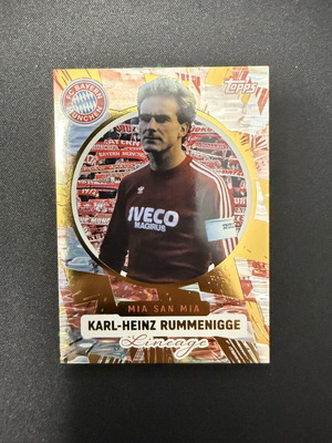 Topps Lineage FC Bayern Munich Rummenigge Mia San Mia Insert new authentic