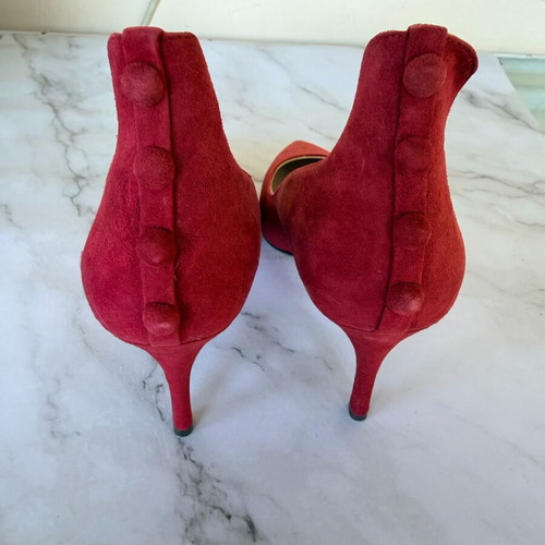 Nine West women's suede pump new, red, size 38.5
