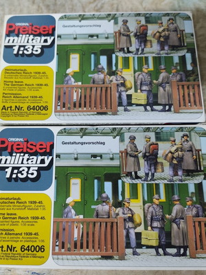Preiser 1:35 Military Figures Set of 2, new