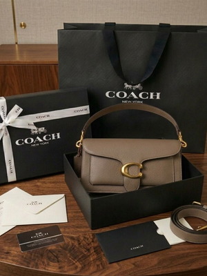 Coach Tabby 26 χιαστί τσάντα καινούργια, καφέ