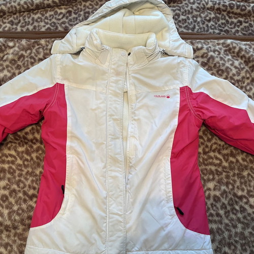 Ski jacket used, size M, white