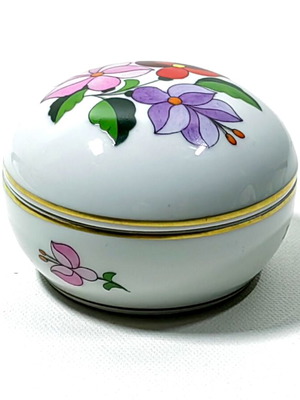 Porcelain Trinket Box from Kalocsa Hungary new