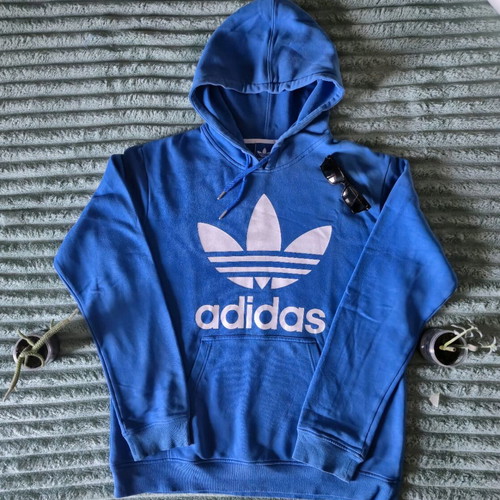 Adidas Originals hoodie used, size XL, blue