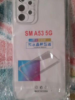 Samsung SM-A53 5G case unused, transparent silicone