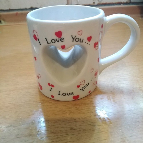 Ceramic decorative mug I love you new with unique design