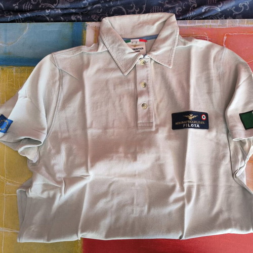 Aeronautica Militare Polo shirt in good condition, blue, size XL