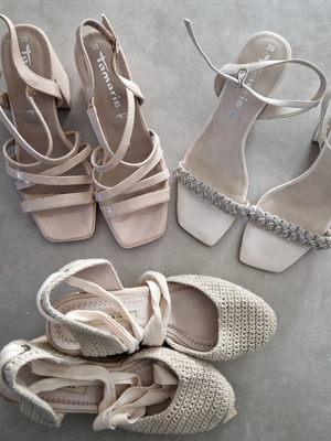 Tamaris women's sandals pack of 2 pairs size 38 used