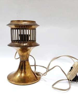 Vintage brass table lamp used, 23 cm height