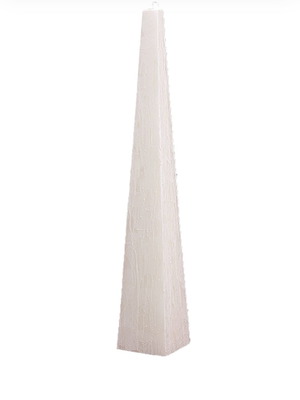 Novaker solid wedding candles used, pair, ecru color, height 1.40m