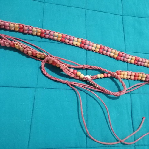 O Neil belt with beads used, orange shades